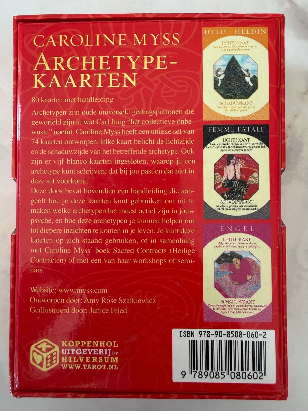Caroline Myss Archetype Kaarten - 80 kaarten met handleiding, Boeken, Ophalen of Verzenden, Zo goed als nieuw, Spiritualiteit algemeen