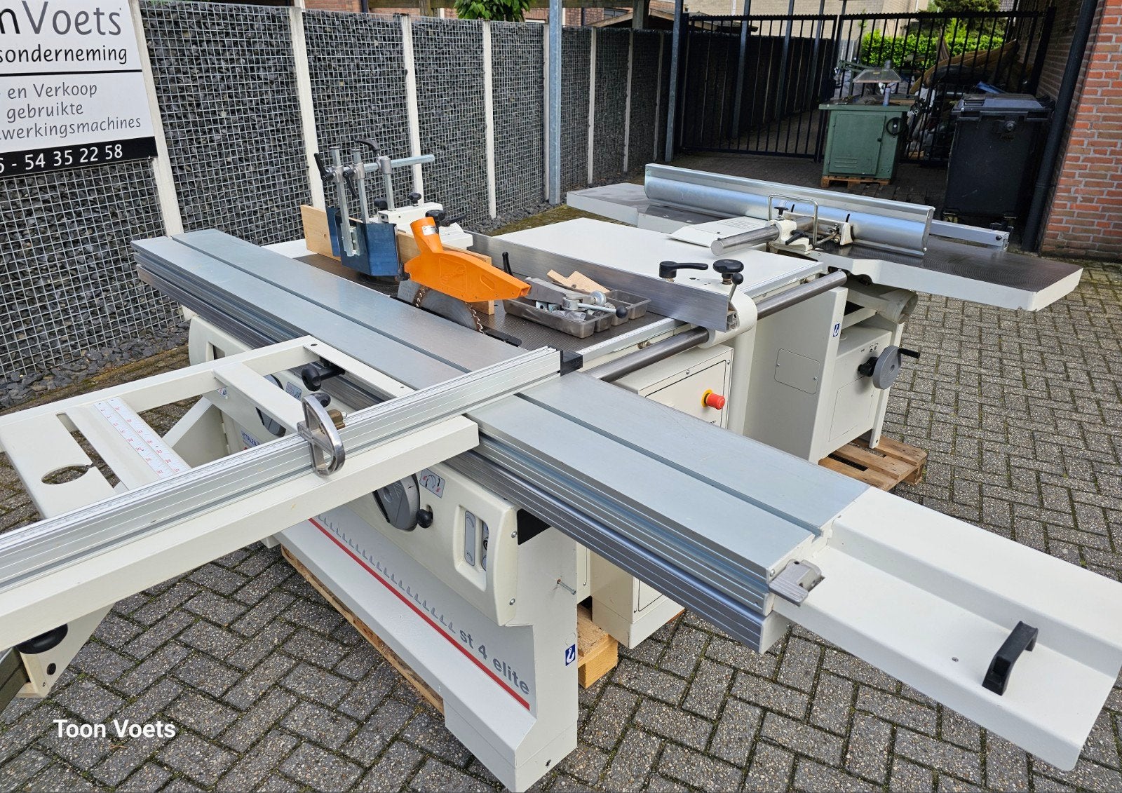 Combinatie machine 4 voudig SCM 41CM breed schaven, Doe-het-zelf en Verbouw, Ophalen, Gebruikt, 70 mm of meer, Overige typen