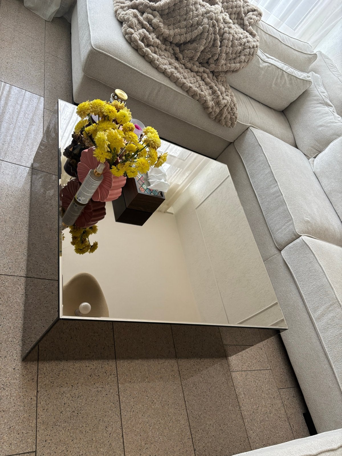 Luxe spiegelmeubelset te koop, Ophalen, 150 tot 200 cm, Vierkant, 200 cm of meer