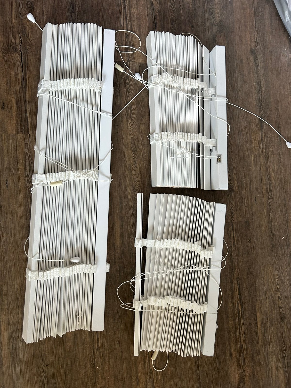 Witte jaloezieën - 3 stuks, diverse maten, Ophalen, Jaloezie, Wit, Hout