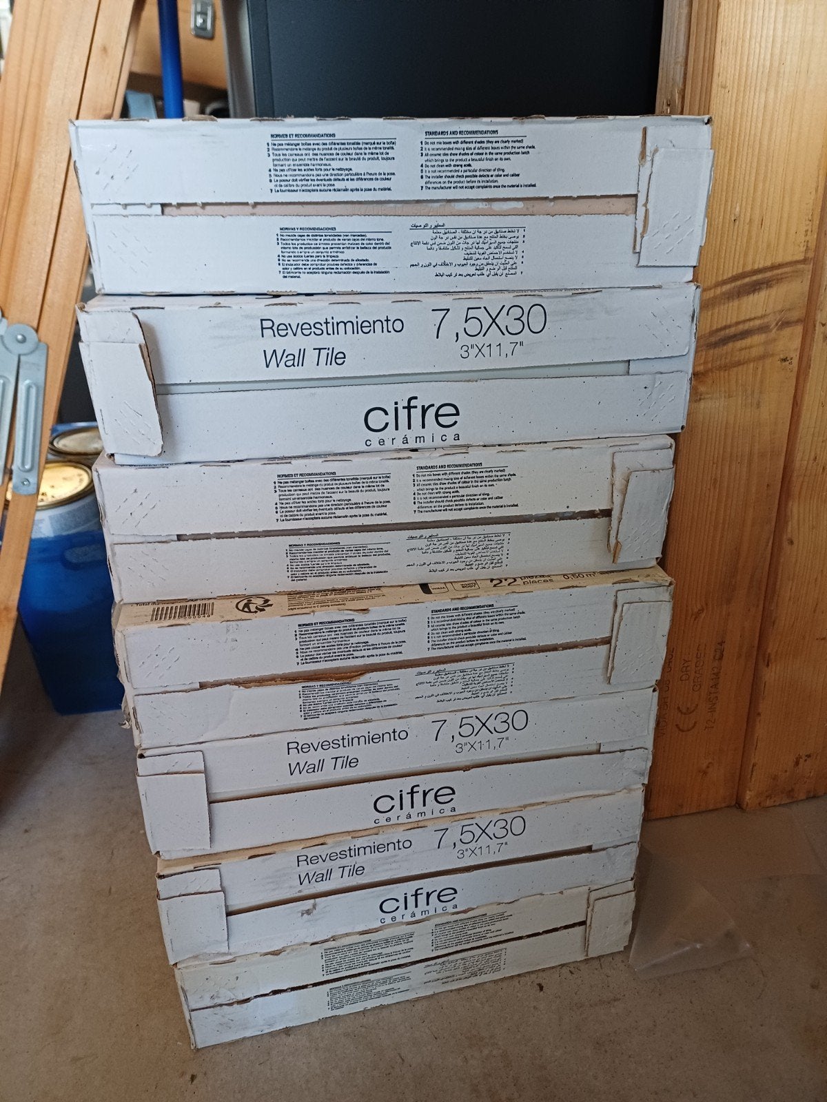 Wandtegels cifre ceramica ivoor wit, Ophalen, Nieuw, Minder dan 20 cm, Minder dan 5 m²