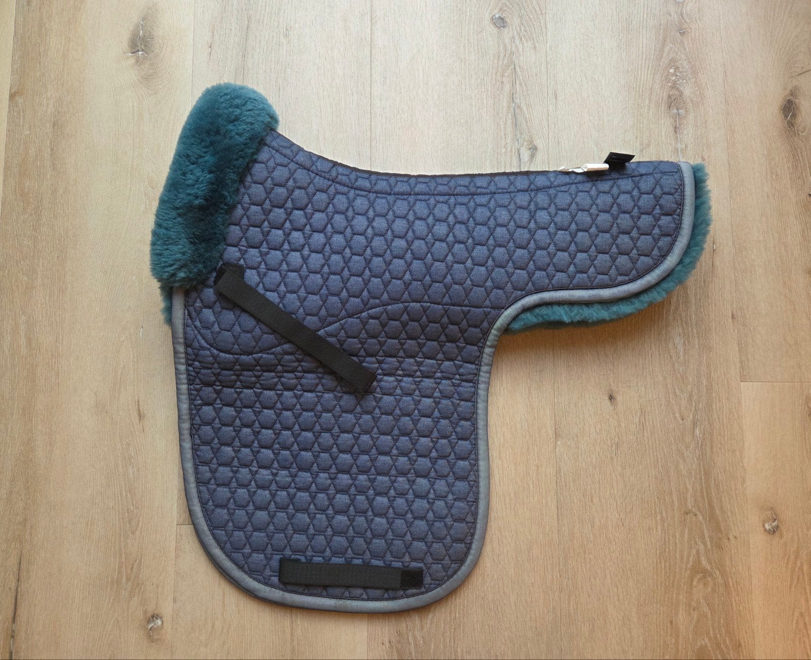 Mattes Merinowol dekje blauw maat L, Ophalen of Verzenden