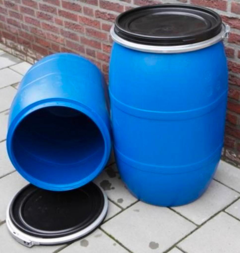 Tonnen vaten regenton 120 ltr voerton, 150 liter of meer, Ophalen, Zo goed als nieuw, Kunststof
