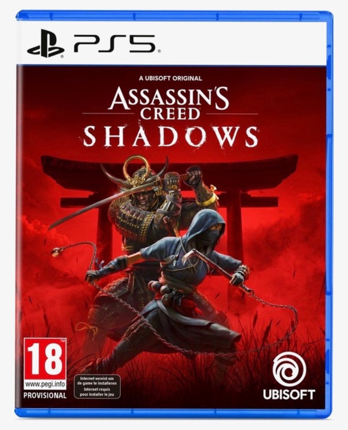 Assassin's Creed Shadows PS5 - Nieuw in verpakking, Avontuur en Actie, Online, Vanaf 18 jaar, 1 speler