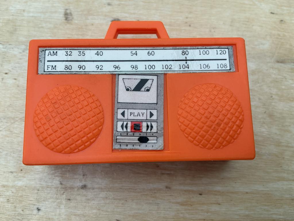 Vintage 1984 Barbie Boom Box Radio Meritus Industries, Ophalen of Verzenden, Gebruikt