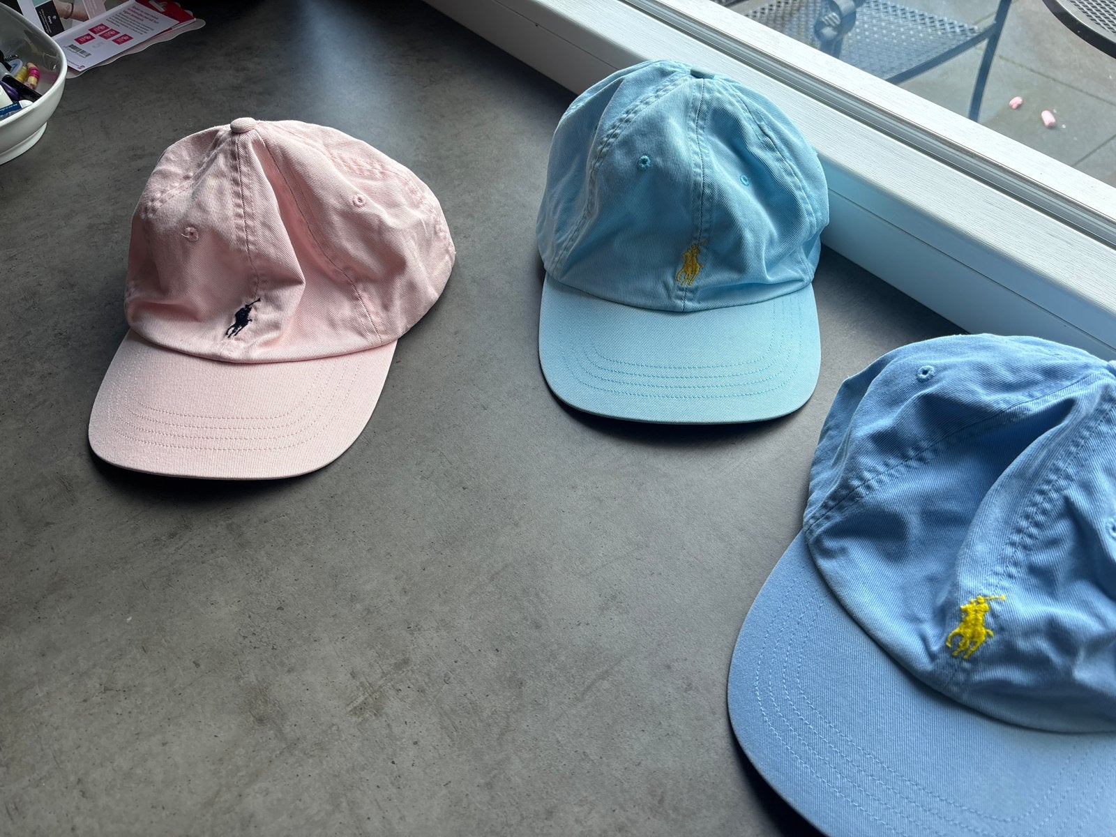 Polo Ralph Lauren petten - Roze en Blauw, Ophalen of Verzenden, Zo goed als nieuw, One size fits all, Pet
