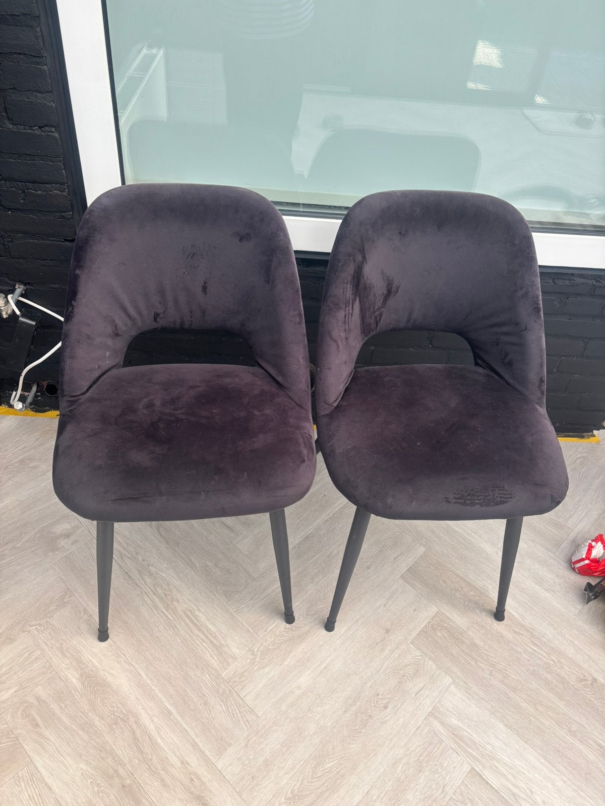 2 zwarte stoelen, Ophalen, Zo goed als nieuw, Zwart, Twee