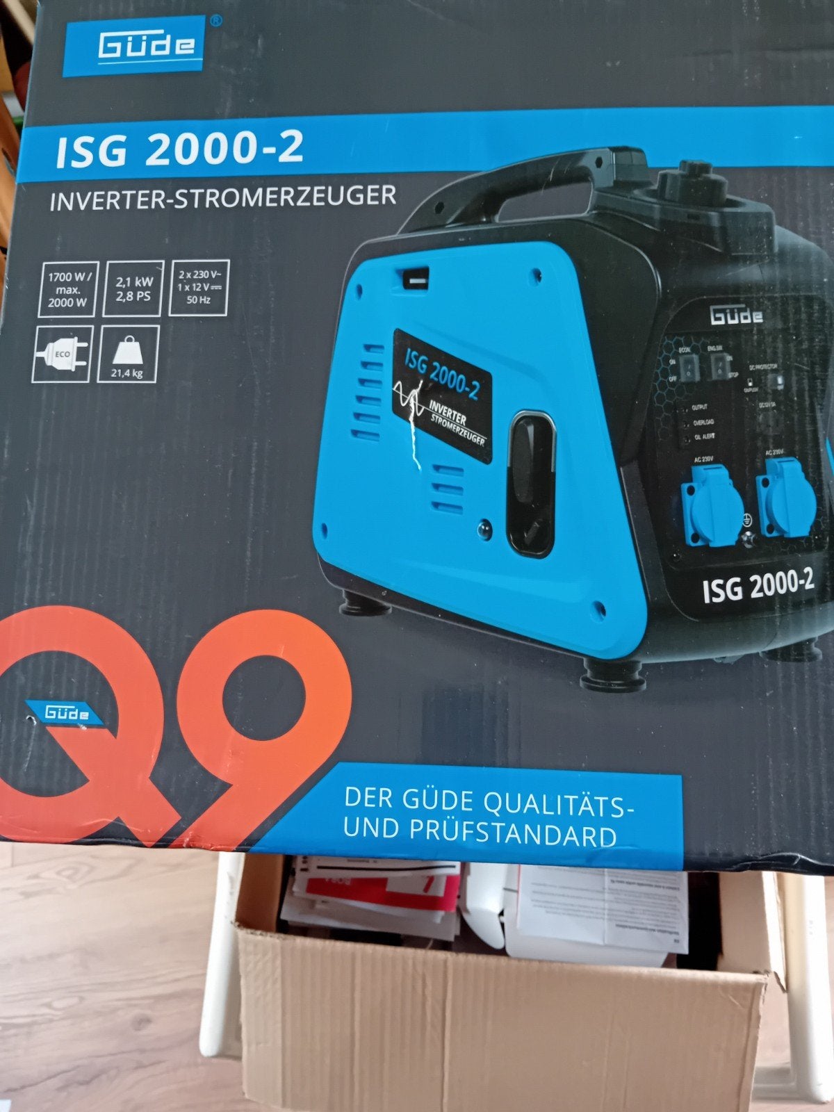 Güde ISG 2000-2 Inverter Aggregaat - Zo goed als nieuw, Doe-het-zelf en Verbouw, Ophalen of Verzenden, Nieuw, Minder dan 5 kVA