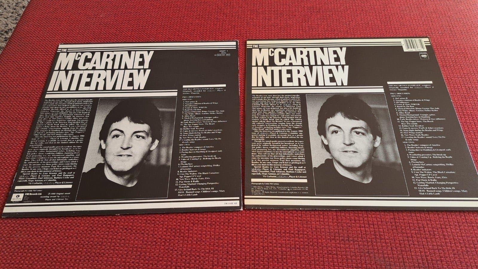The McCartney interview 3x 2x 2lp promo (Beatles), Promo, Ophalen of Verzenden