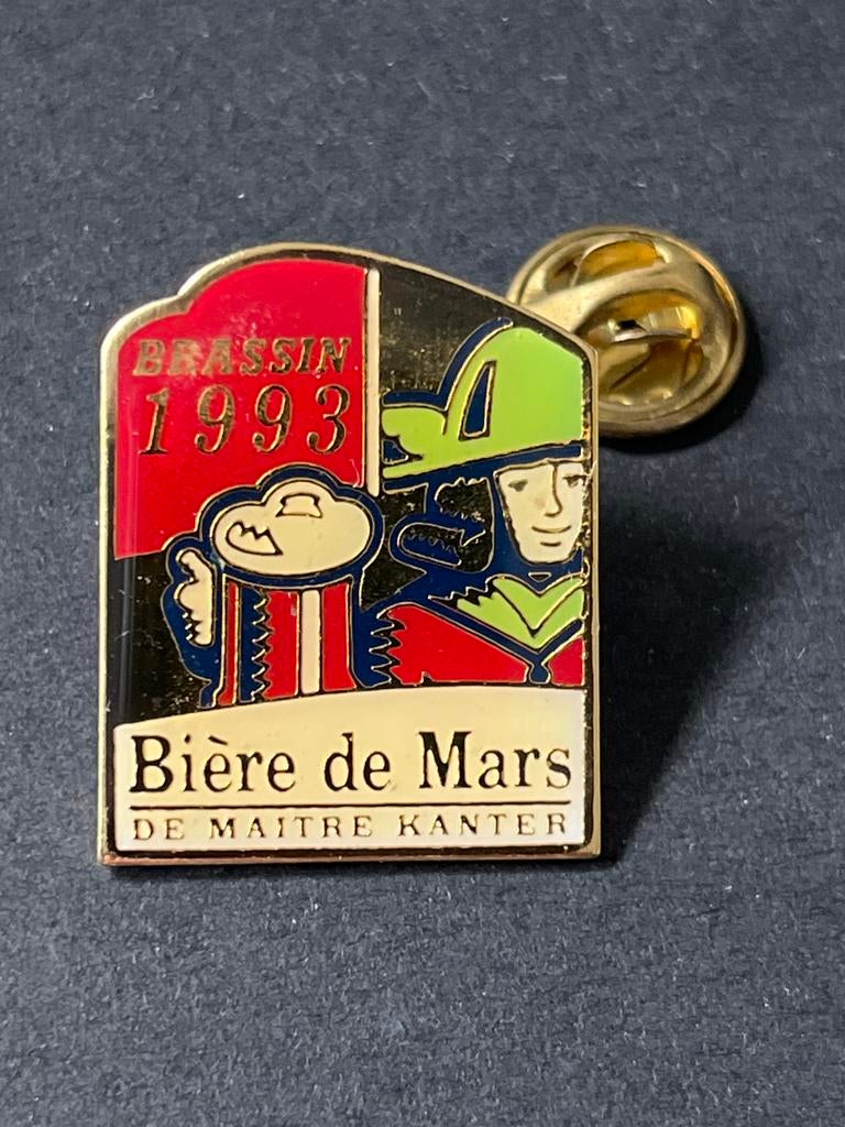 Kanterbrau Biere de Mars 1993 bier pin, Ophalen of Verzenden, Gebruikt, Overige typen, Overige merken