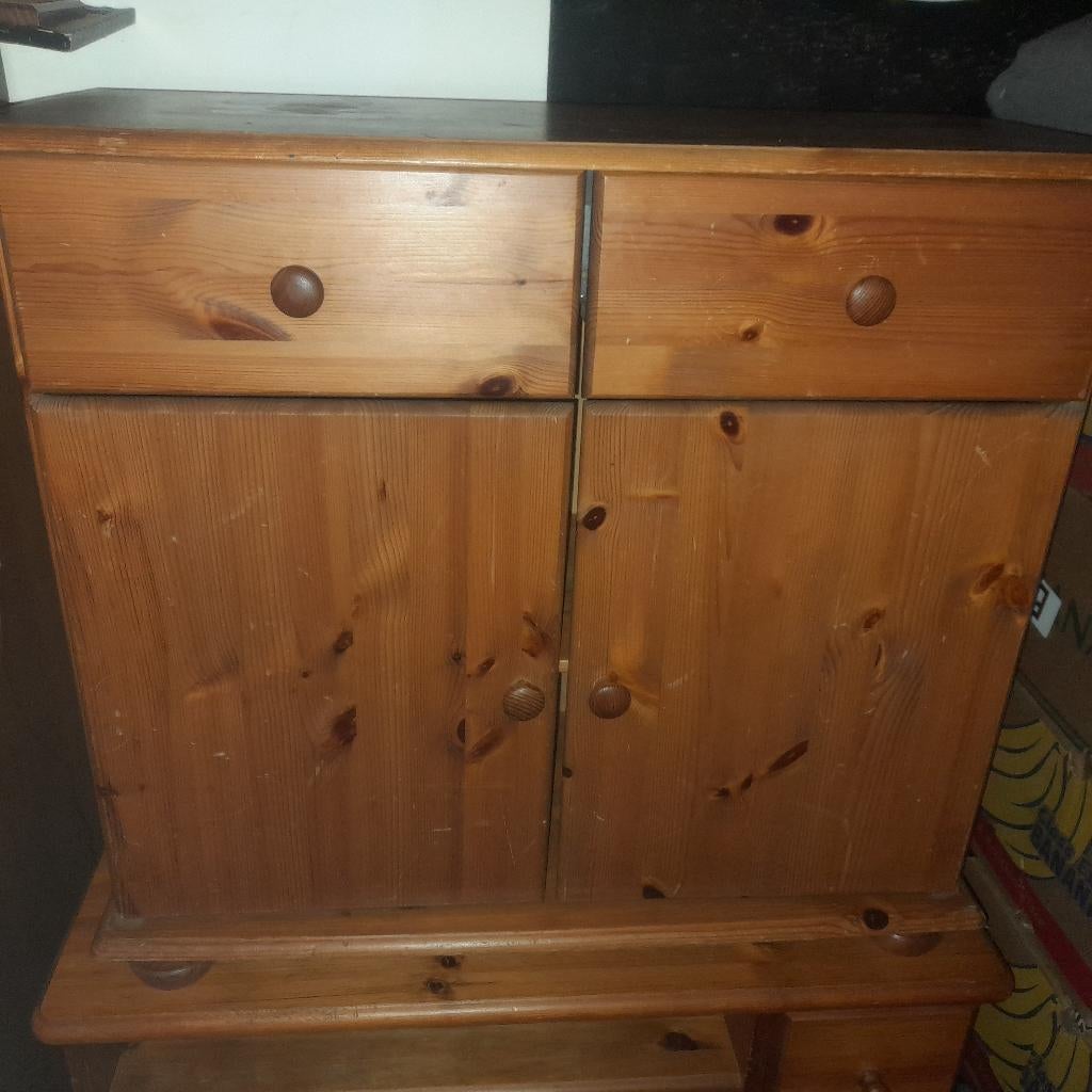 grenen kastje, Ophalen, Gebruikt, 50 tot 100 cm, Minder dan 100 cm
