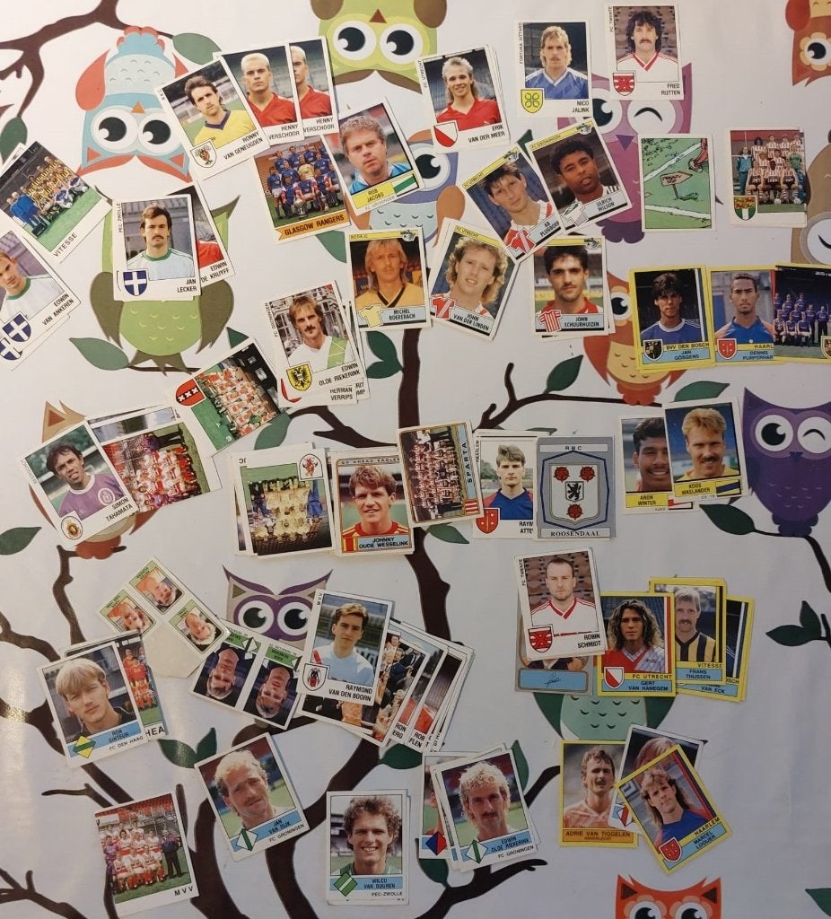 Panini voetbal plaatjes Eredivisie jaren 80 en 90, Ophalen of Verzenden, Zo goed als nieuw, Overige binnenlandse clubs, Poster, Plaatje of Sticker