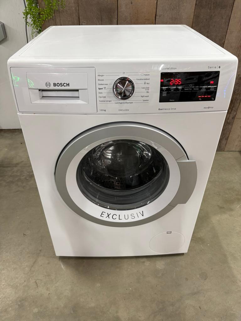 Bosch Serie 6 SportsEdition 8kg Wasmachine, Witgoed en Apparatuur, Wasmachines, Ophalen, 1200 tot 1600 toeren, Minder dan 85 cm