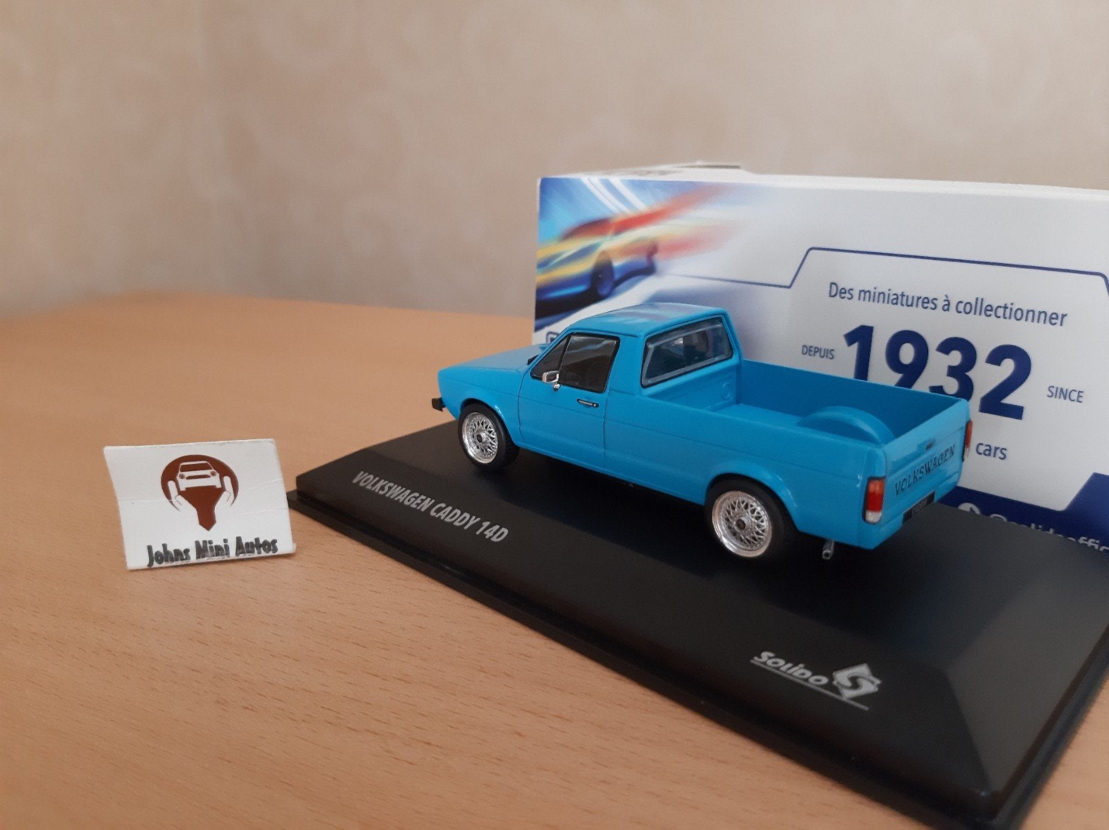 Volkswagen Caddy Mk.I Pick-Up Ice Blue van Solido 1:43, Solido, Auto, Solido, Nieuw