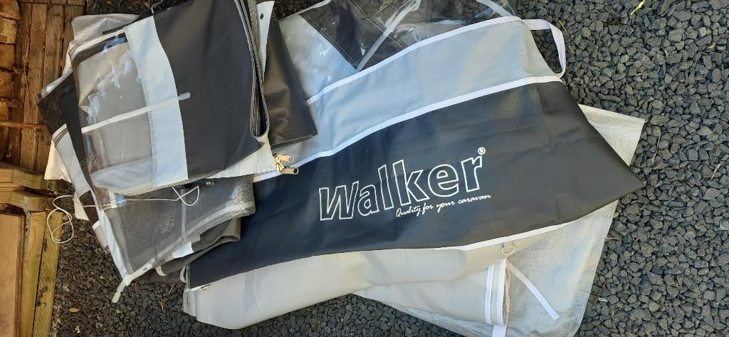 Voortent en Zonneluifel merk Walker type Piper, antraciet, Caravans en Kamperen, Voortenten en Luifels, Ophalen, Zo goed als nieuw