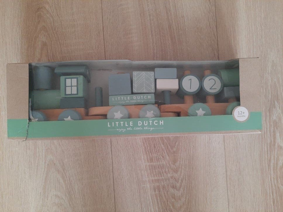 Little Dutch Houten Trein - Nieuw in doos, Ophalen, Nieuw, Overige typen, Met wieltjes
