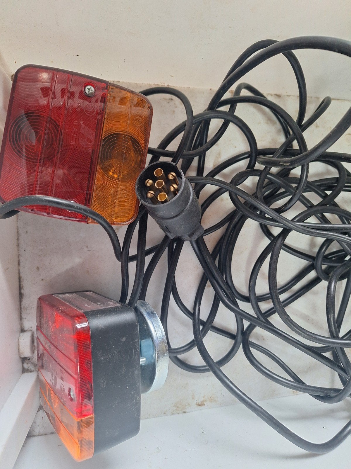Aanhanger verlichting set met magneetbevestiging, Ophalen of Verzenden, Gebruikt, Universele onderdelen