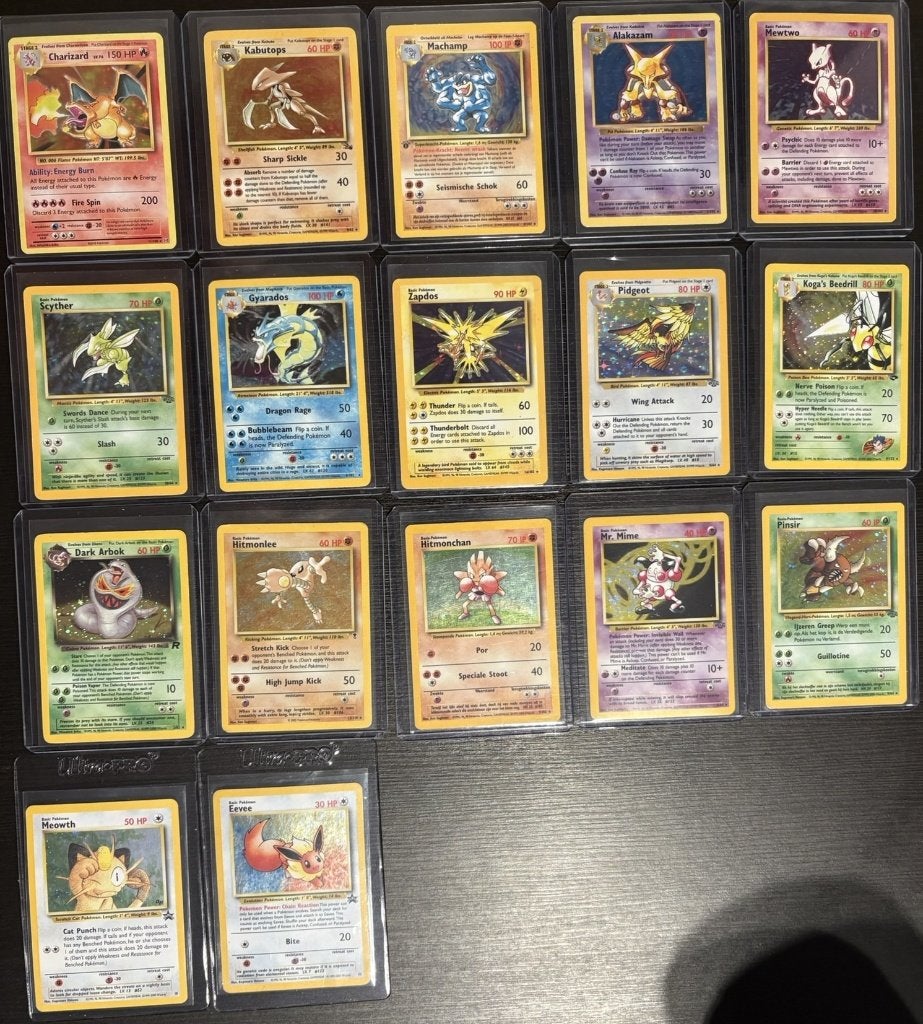 Pokemon kaarten verzameling - all holo - 1st gen, Ophalen, Zo goed als nieuw, Meerdere kaarten, Foil