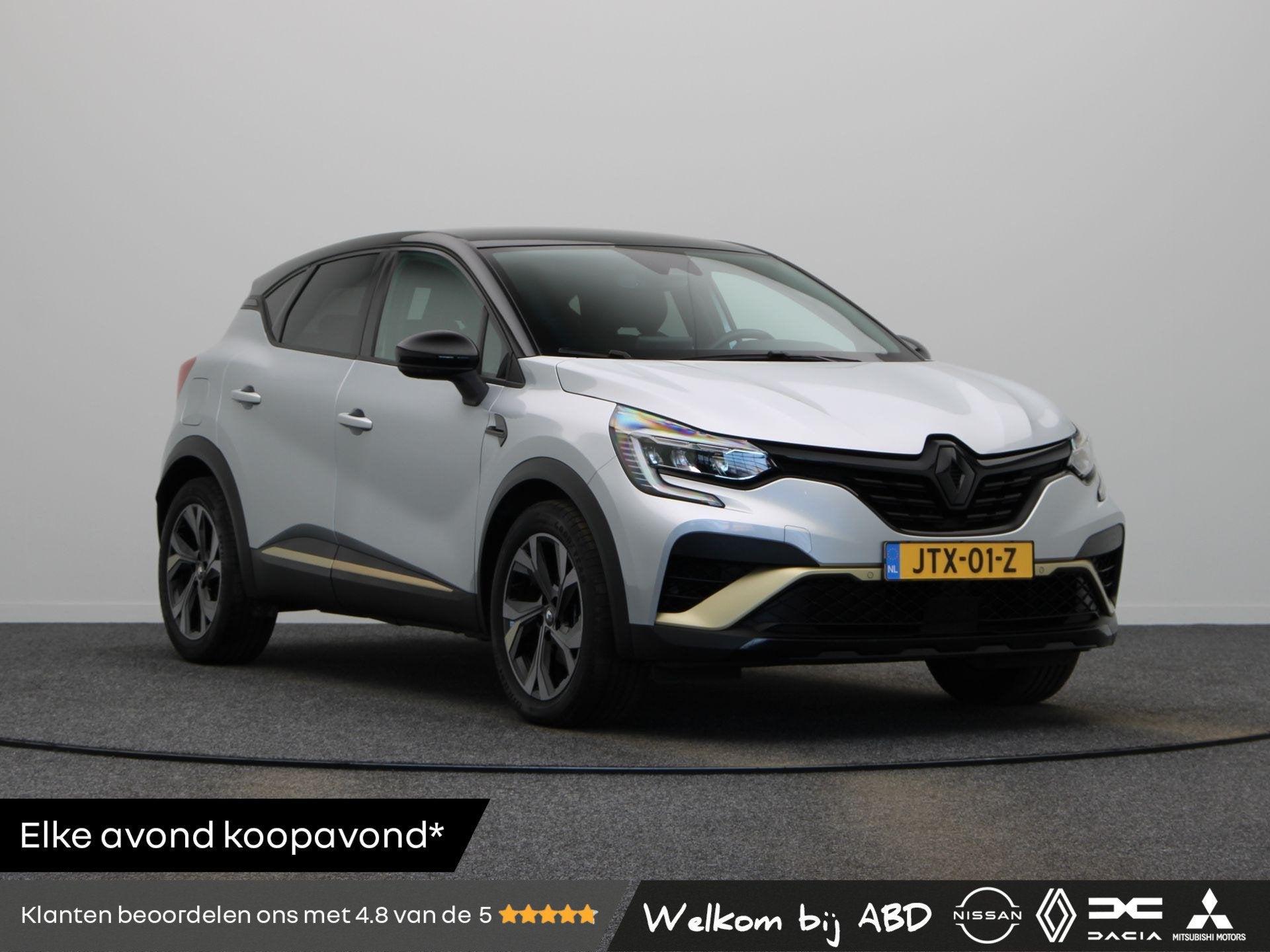 Renault Captur E-Tech Hybrid 145pk Engineered | Digitaal das, Auto's, Parkeersensor, Gebruikt, 715 kg, Leder en Stof