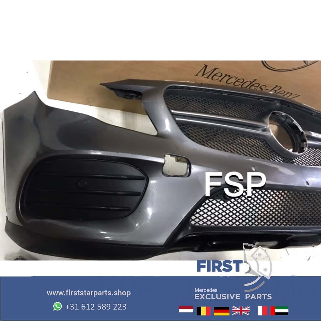 W156 FACELIFT GLA AMG VOORBUMPER COMPLEET + GLA45 GRIL ORIGI, Gebruikt, -, Voor, Ophalen of Verzenden