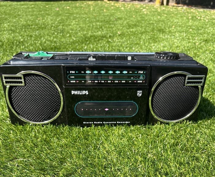 Philips Stereo Radio Cassette Recorder - Vintage Boombox, Audio, Tv en Foto, Radio's, Gebruikt, Radio, Ophalen of Verzenden