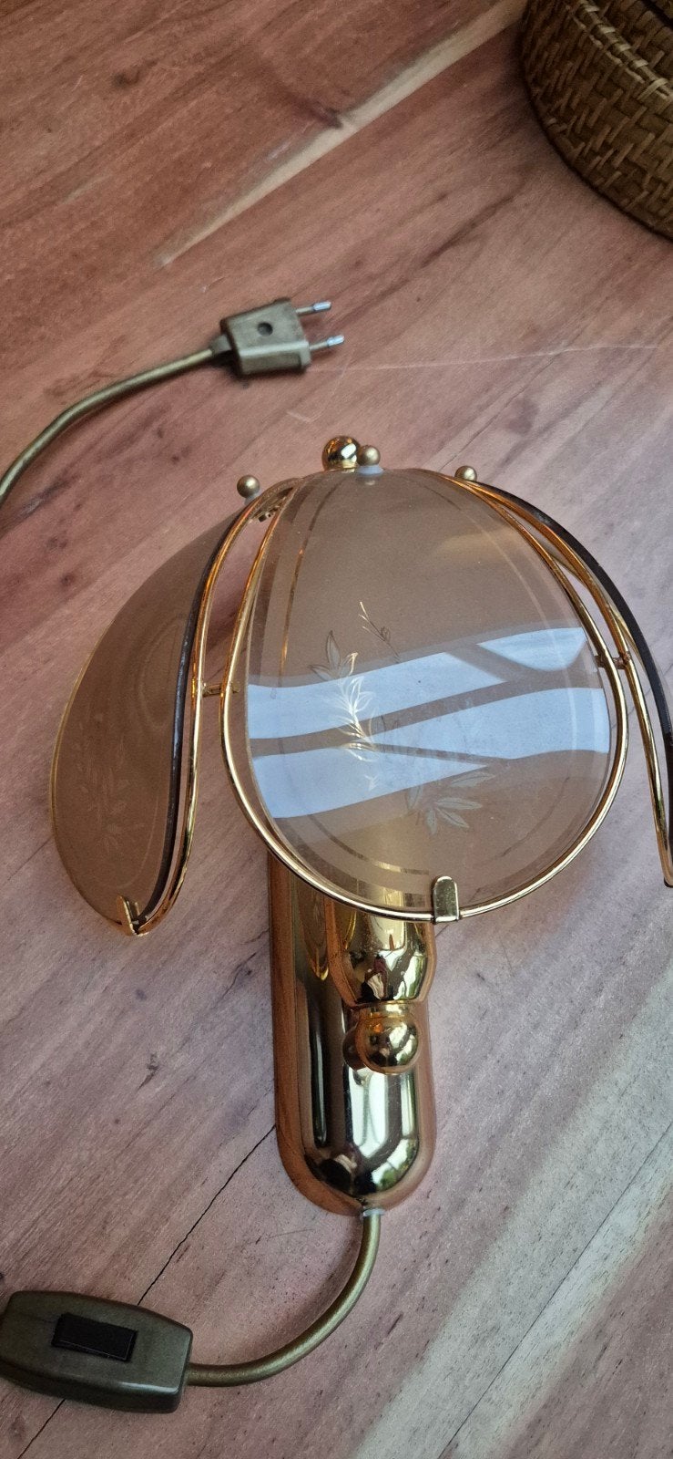 Hollywood Regency Lotus Wandlamp - Vintage Design, Ophalen of Verzenden