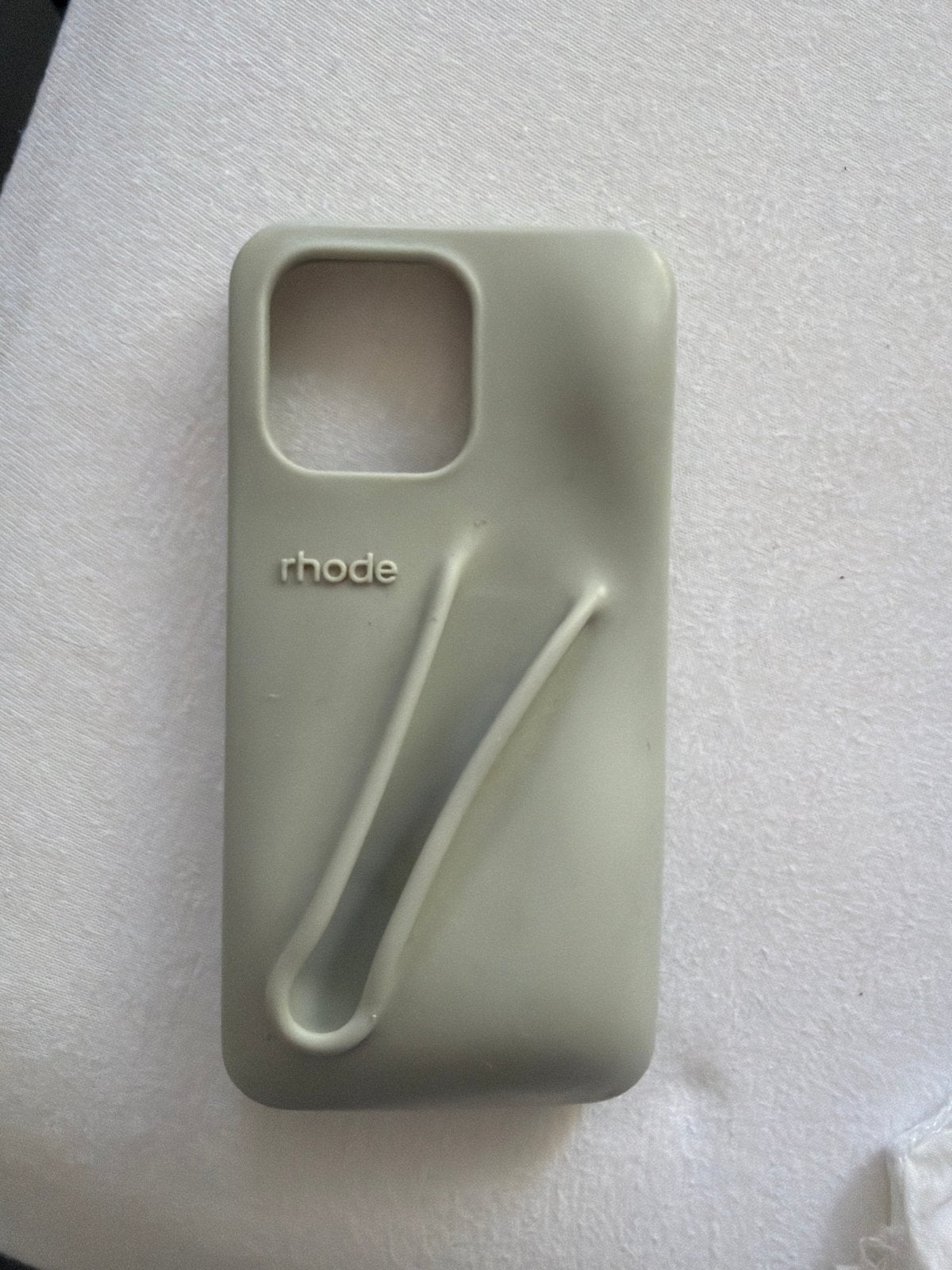 Rhode Hoesje voor iPhone 15 Pro Max - Grijs Siliconen, Nieuw, Hoesje of Tasje, Ophalen of Verzenden, Schokbestendig