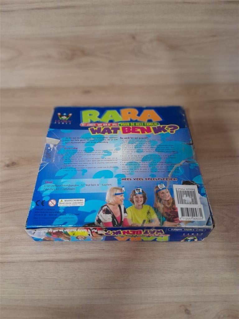 Rara wat ben ik - voor de hele familie - s3620, Hobby en Vrije tijd, Gezelschapsspellen | Bordspellen, Verzenden, Zo goed als nieuw