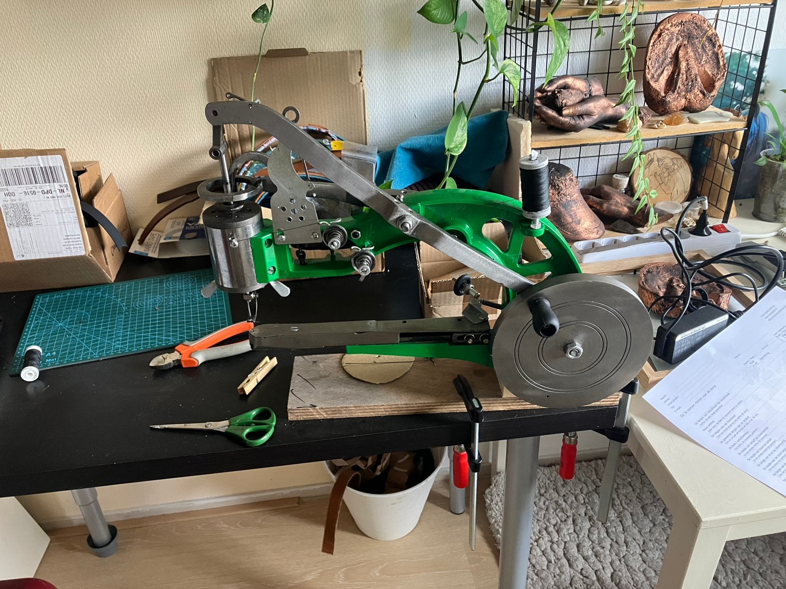 Schoen/ leernaaimachine, Ophalen of Verzenden, Zo goed als nieuw, Naaimachine, Overige merken
