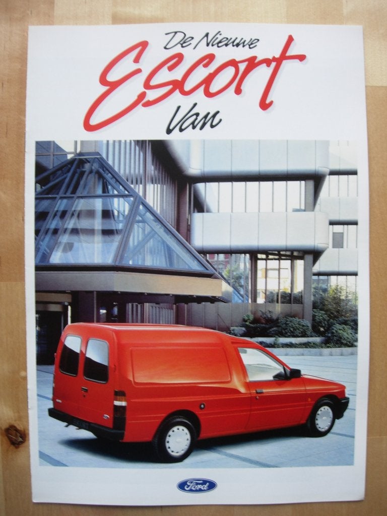 Ford Escort Van Brochure 1991 - Bestelwagen, Ford, Ophalen of Verzenden, Zo goed als nieuw, Ford