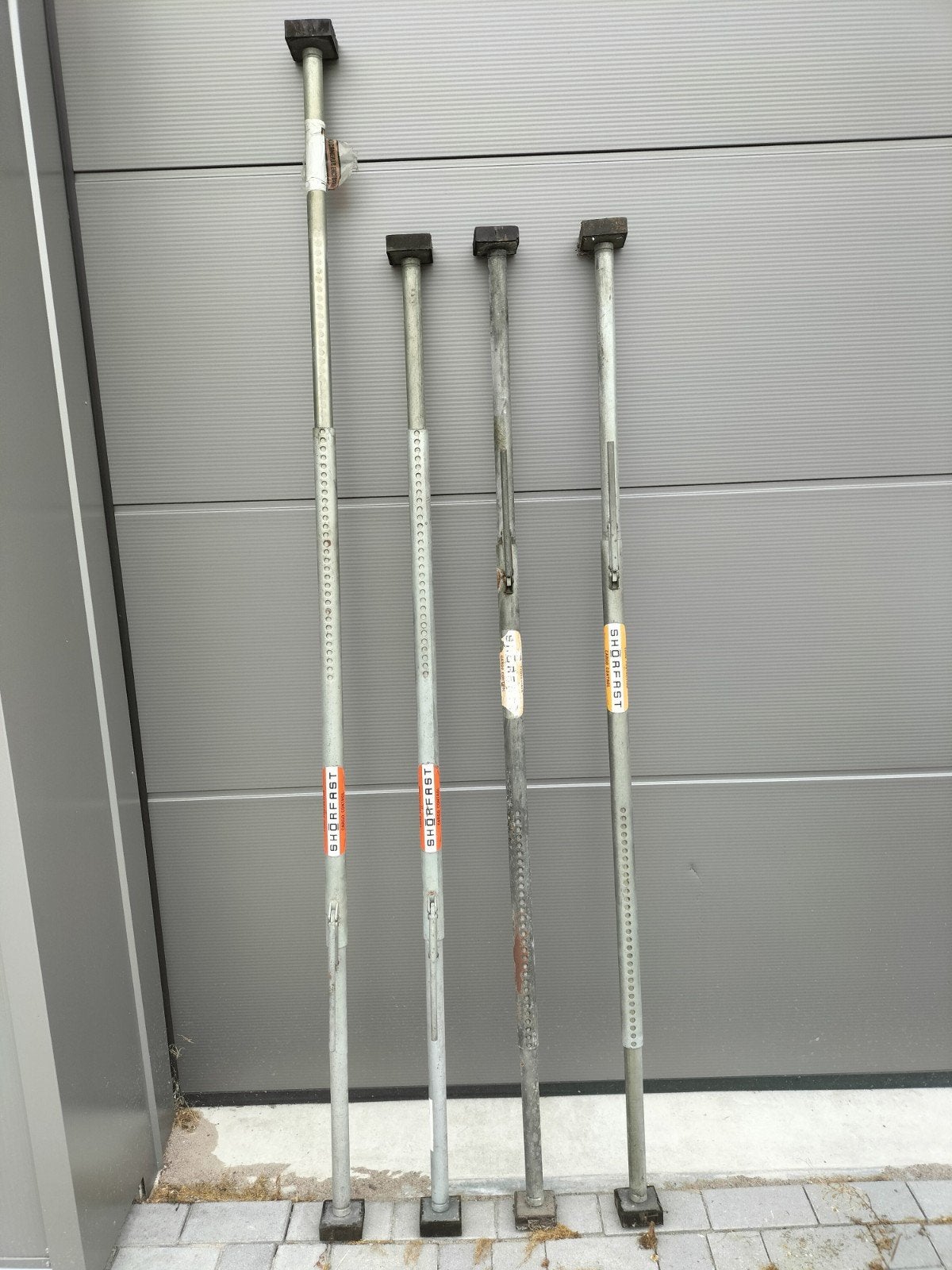 Shorfast ladingstangen - per st. of alle 4 voor € 120,00 eur, Ophalen, Gebruikt, Overige typen, Minder dan 2 meter