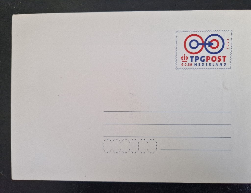 Nederland 2002 - Postwaardestuk Van PTT naar TPG Post, Ophalen of Verzenden, Na 1940, Postfris