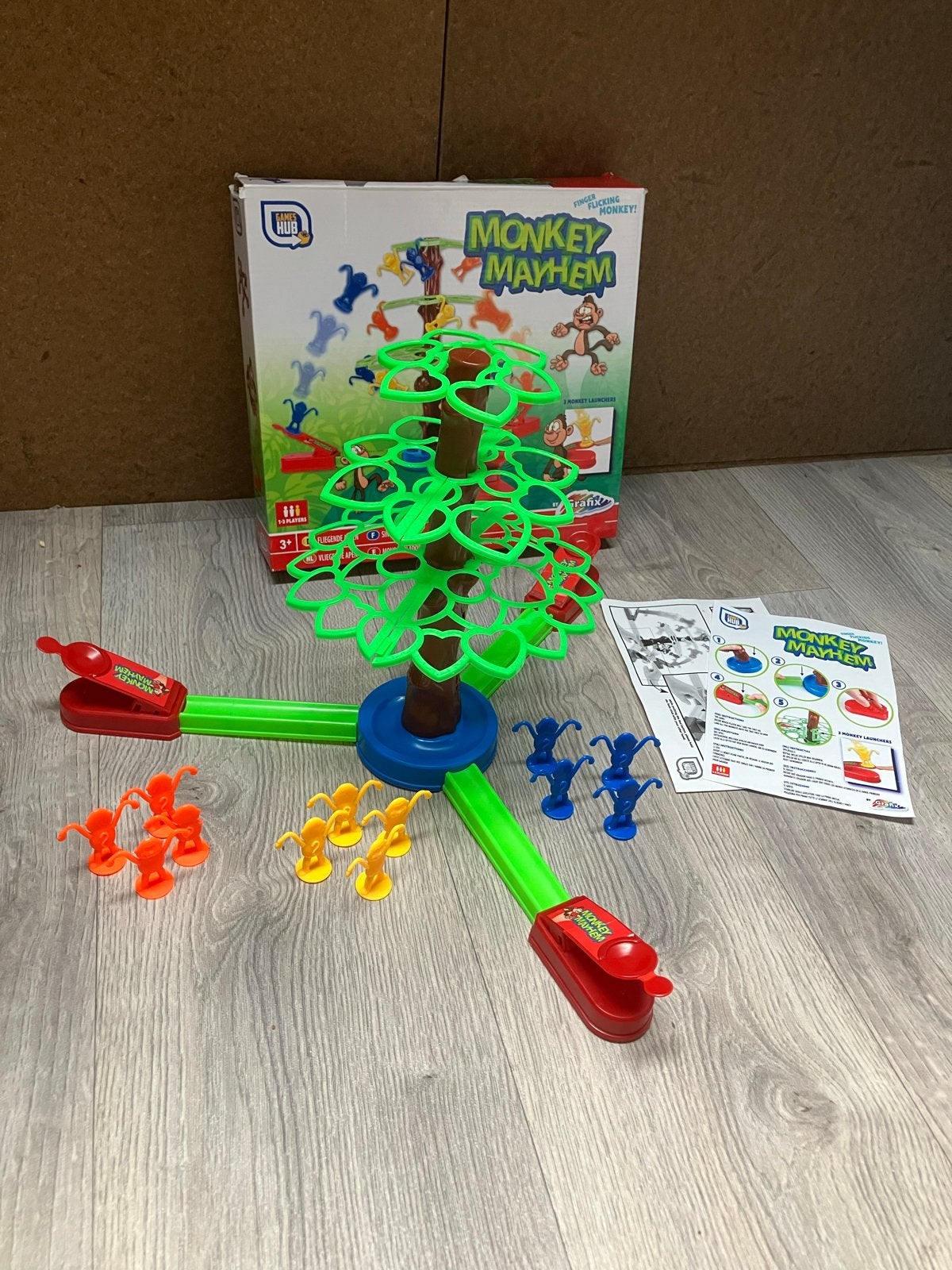 Monkey Mayhem Spel - Vliegende Apen Familie Spel, Ophalen of Verzenden, Zo goed als nieuw, Jongen of Meisje