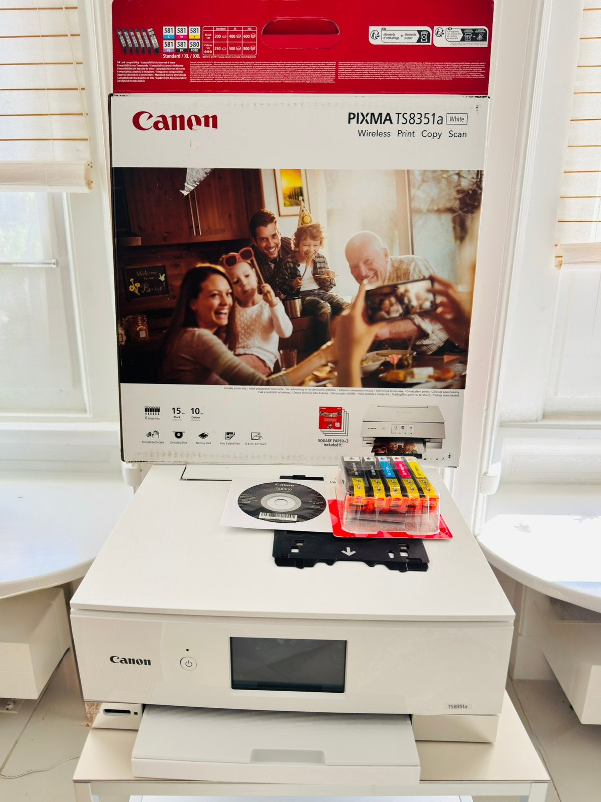 Canon PIXMA TS8531a Scan Copy Print Wireless dubbelzijdigA4, Kleur printen, Gebruikt, Inkjetprinter, All-in-one