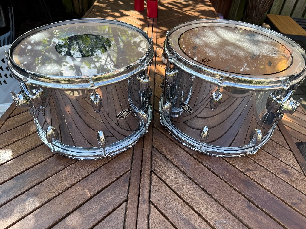 14 en 15 inch Slingerland 3 laags racktom, Muziek en Instrumenten, Drumstellen en Slagwerk, Ophalen of Verzenden, Gebruikt, Overige merken