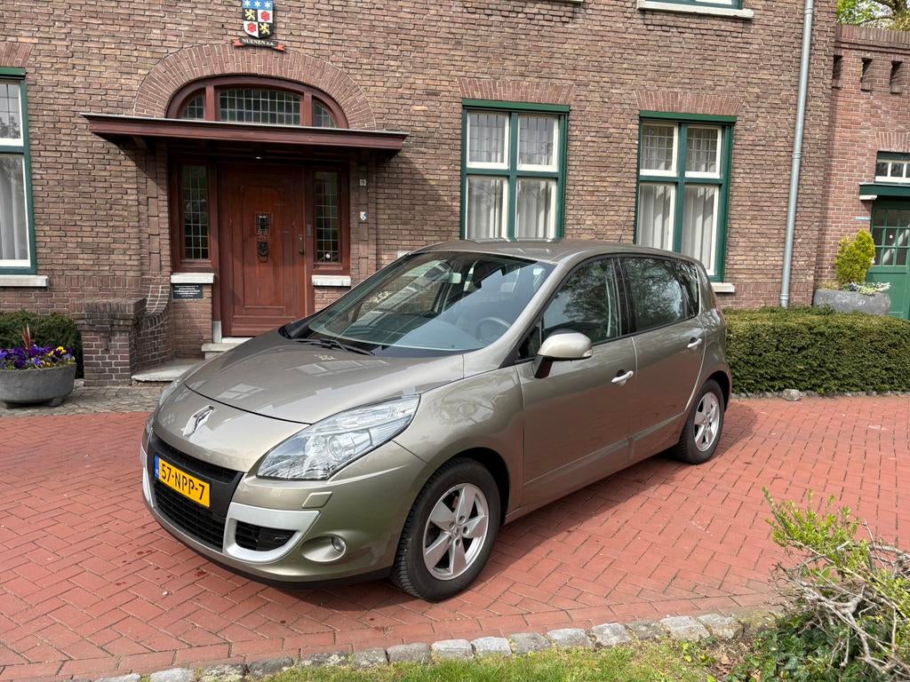Renault Scénic 2.0 automaat xenon keyless navi, Auto's, Stof, Zwart, Beige, Origineel Nederlands