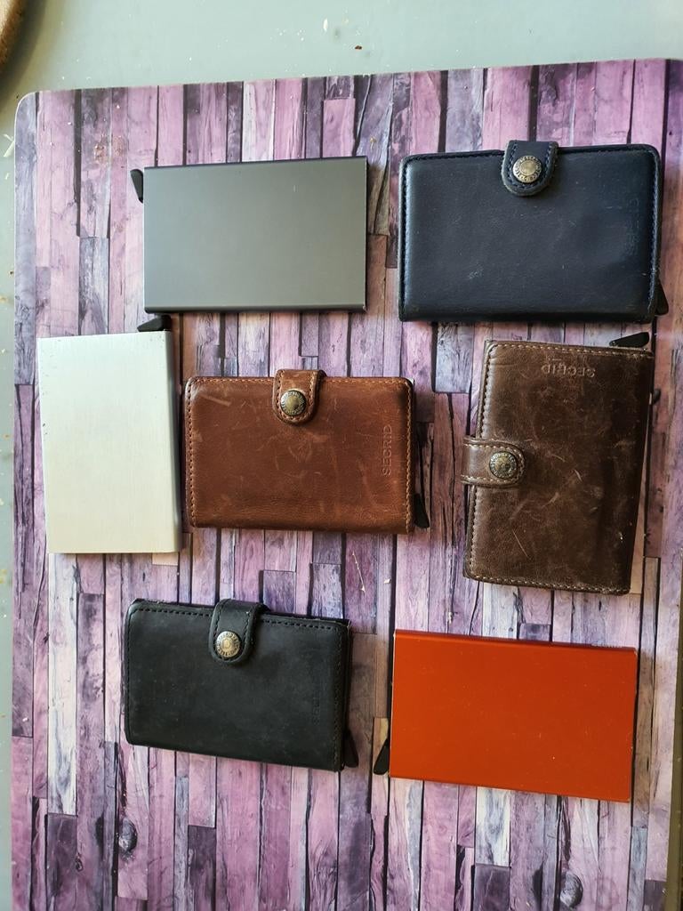 Diverse Secrid Pasjeshouders - Verschillende Modellen, Overige merken, Gebruikt, Overige kleuren, Ophalen of Verzenden
