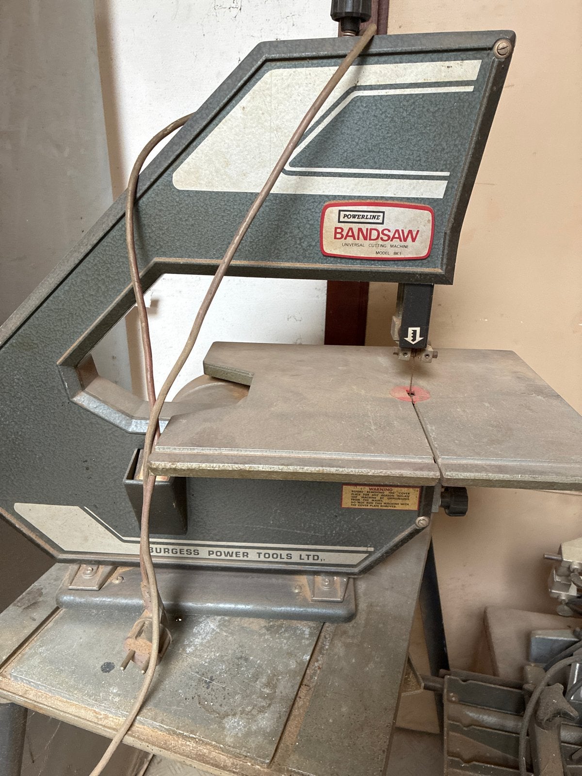 Powerline lintzaag - Universele zaagmachine, Ophalen, Gebruikt, 30 tot 70 mm, Lintzaag