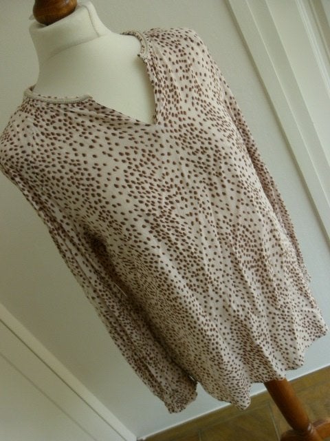 Le Comte tuniek top beige bruin maat 42 L, Beige, Maat 42/44 (L), Ophalen of Verzenden, Zo goed als nieuw