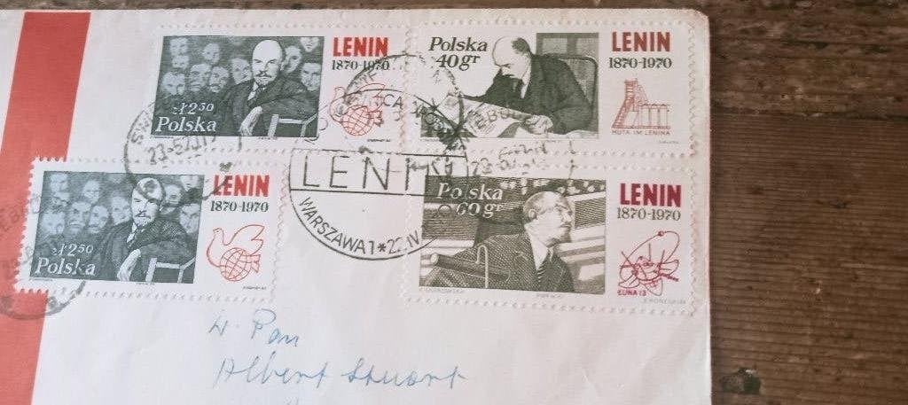 Twee poststukken met zegels van Lenin, Postzegels en Munten, Postzegels | Europa | Rusland, Ophalen of Verzenden