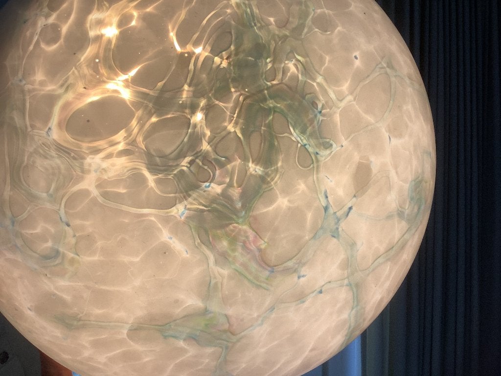 Lampenkap, Huis en Inrichting, Lampen | Lampenkappen, Gebruikt, Rond, Glas, 12 cm