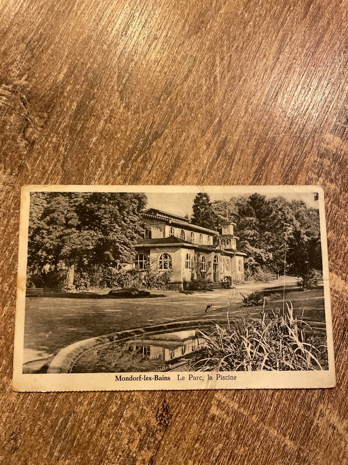 Oude Ansichtkaart Mondorf-les-Bains, Le Parc, La Piscine, Ophalen of Verzenden, 1940 tot 1960, Gelopen, België en Luxemburg