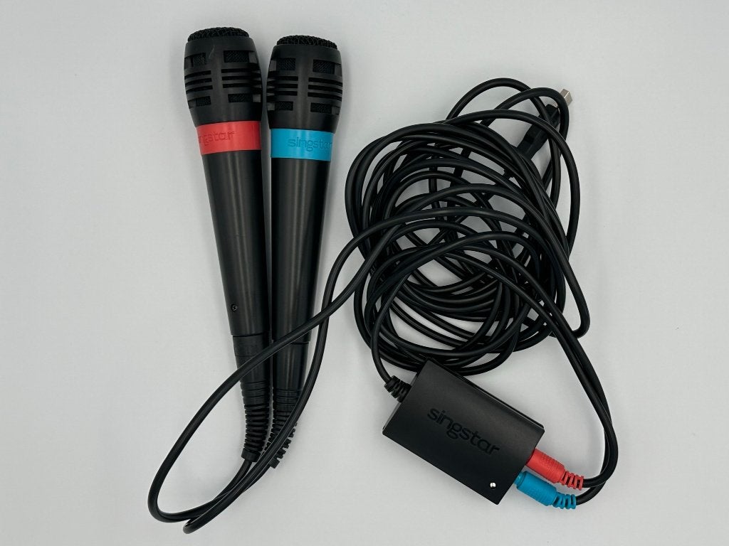 SingStar Rocks! TMF + 2 microfoons + USB connector (PS2 CIB), Muziek, Verzenden, Eén computer, Zo goed als nieuw