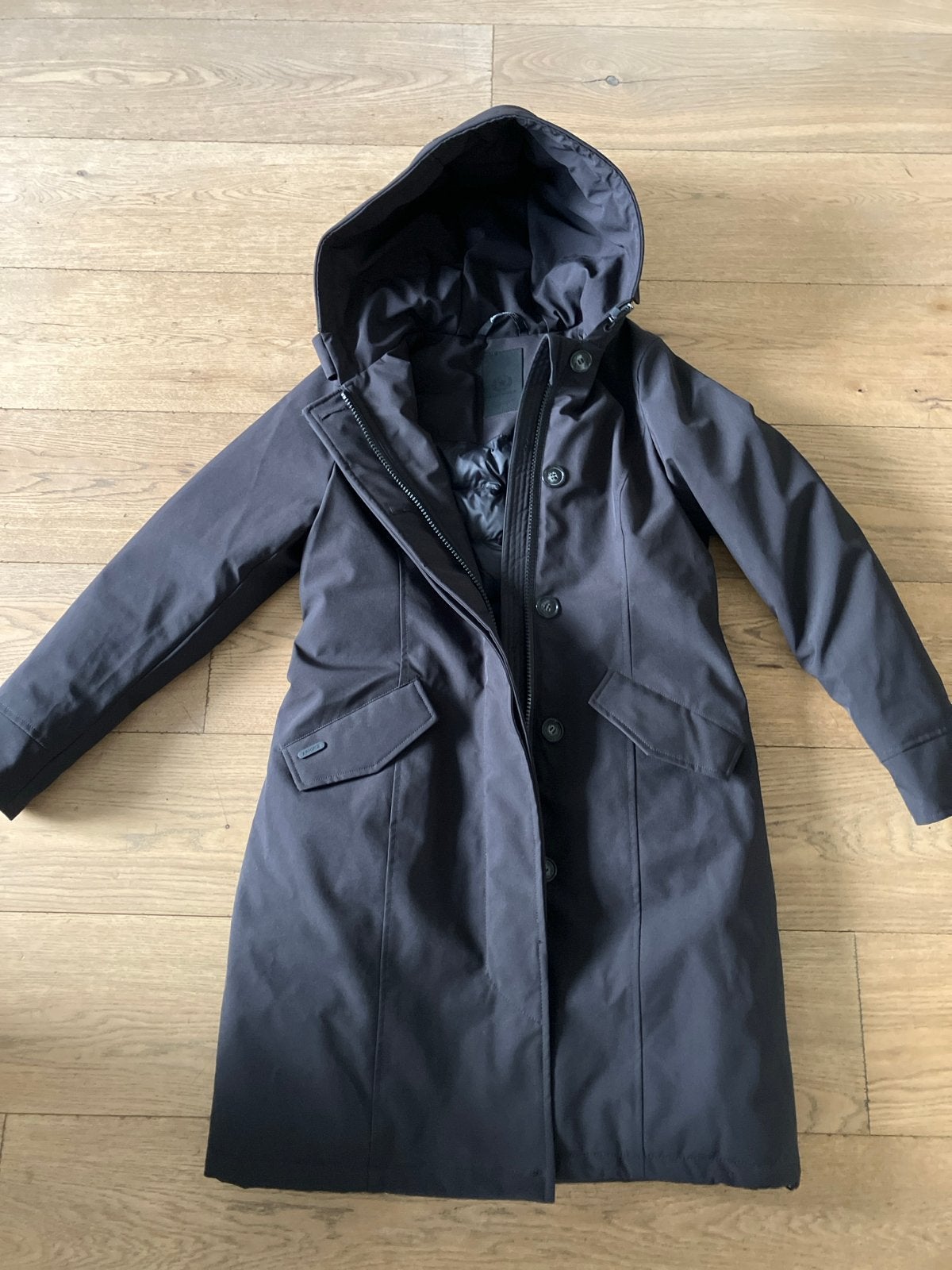 Nieuwe gewatteerde Airforce 2 pocket Parka Zwart Maat XS, Ophalen of Verzenden, Nieuw, Maat 34 (XS) of kleiner, Zwart