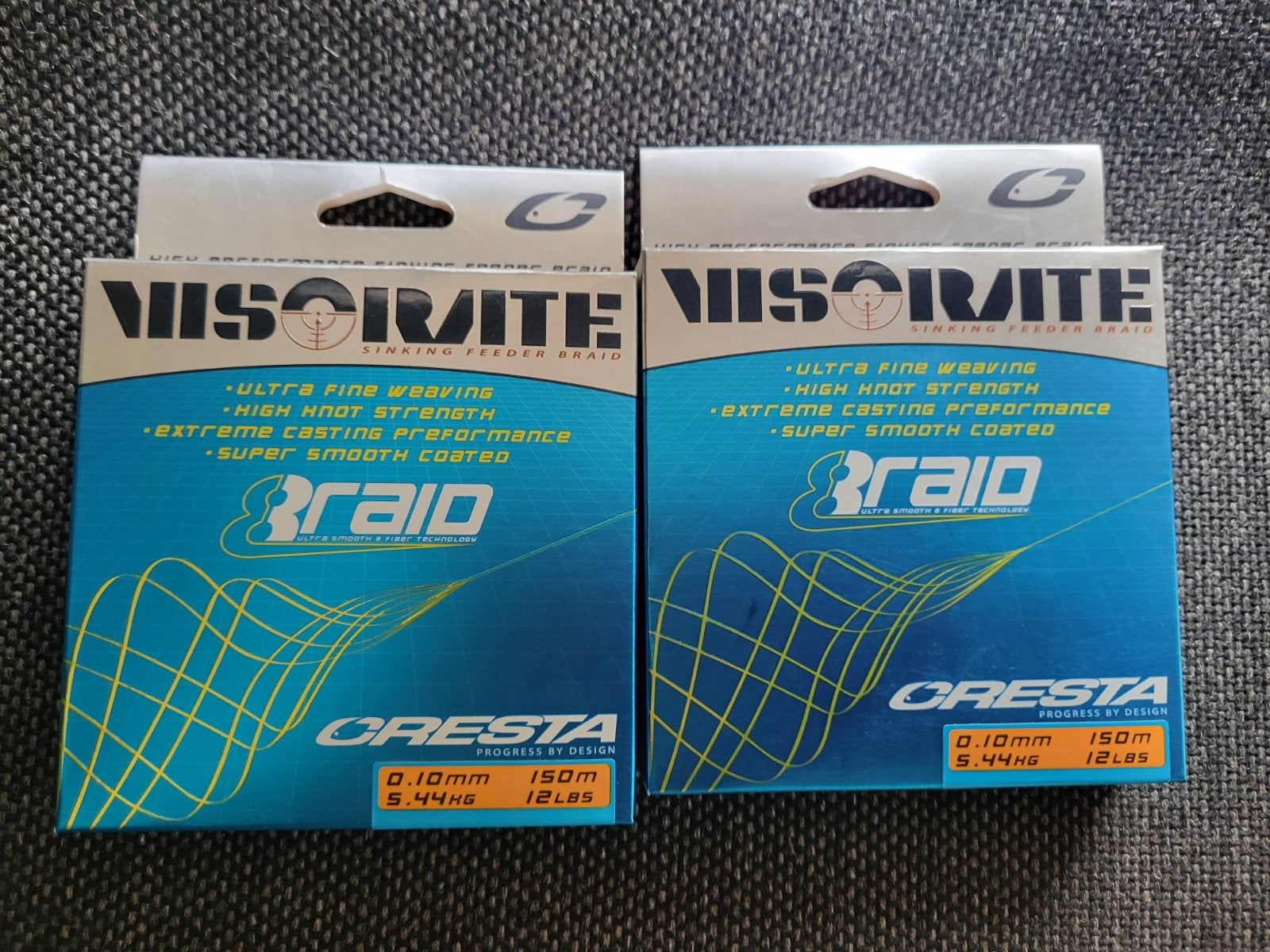2x rol gevlochten lijn van Cresta 0.10 mm, Ophalen of Verzenden, Nieuw