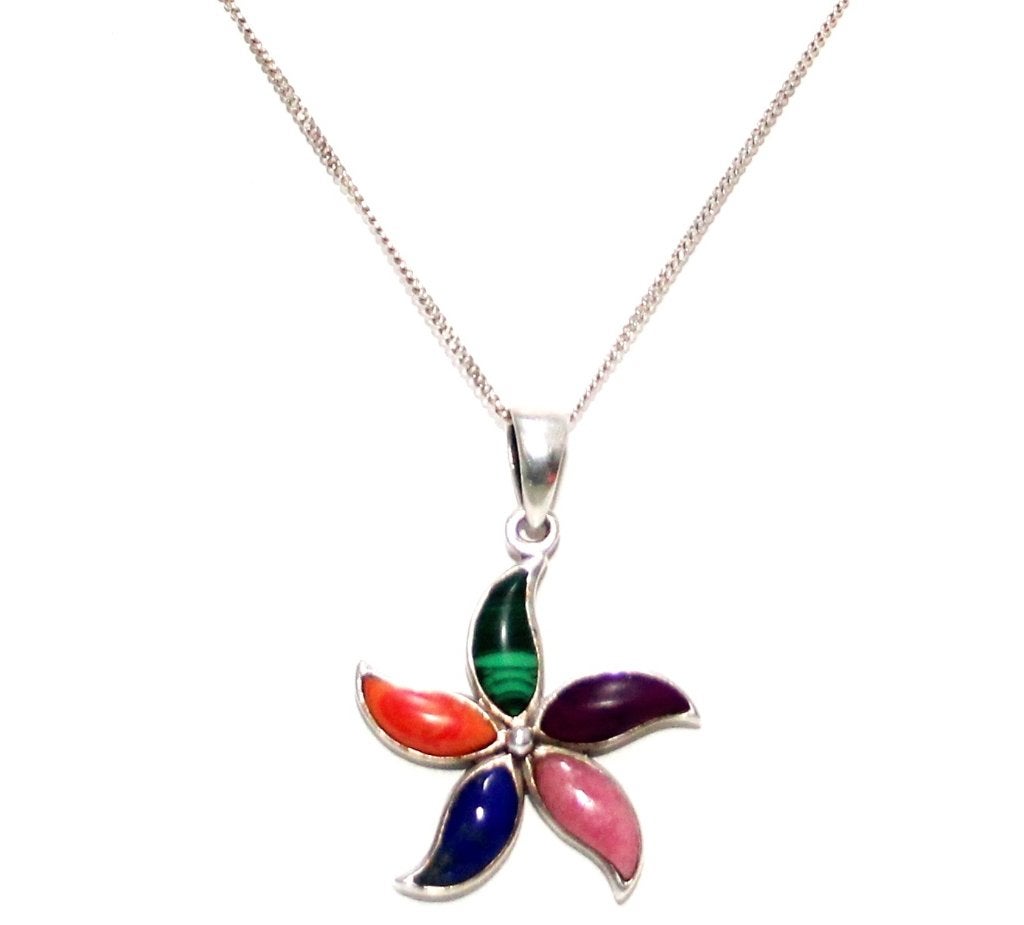 Schitterende Sterling Zilver Edelsteen Hanger & Ketting, Ophalen of Verzenden, Zo goed als nieuw, Met edelsteen, Zilver
