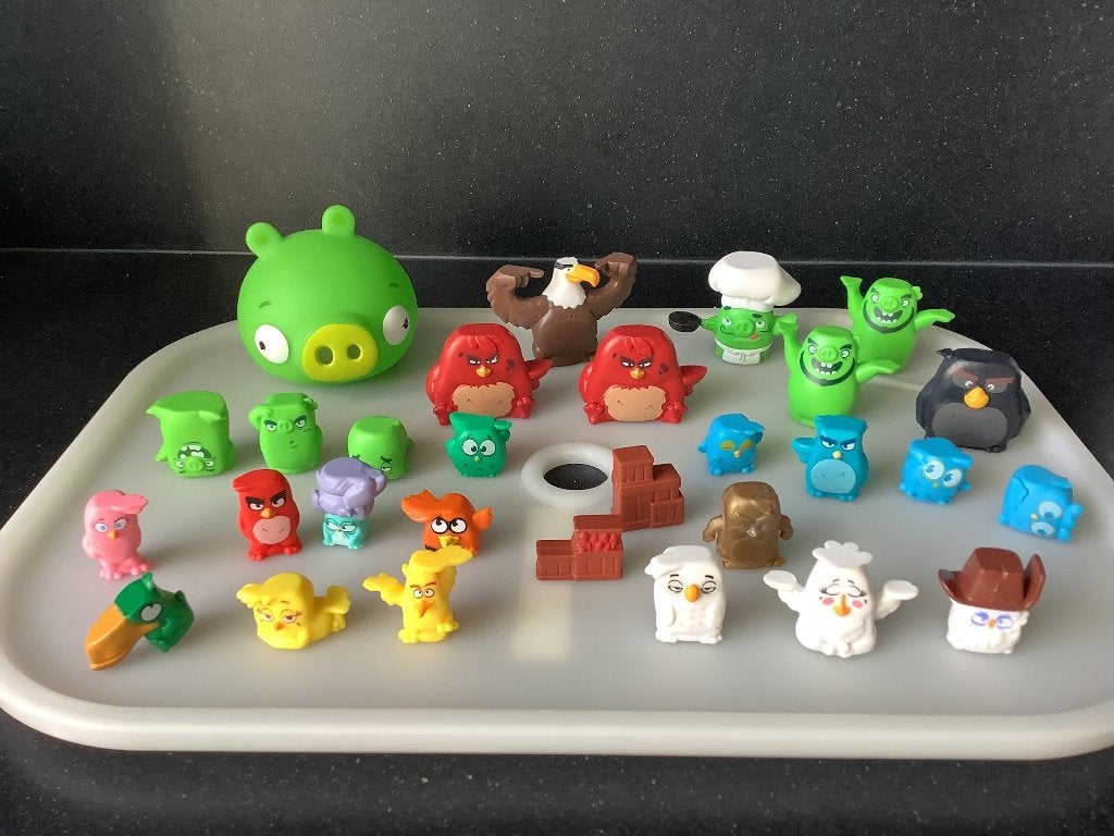 Partij Angry Birds figuurtjes totaal 87 stuks   bieden, Ophalen of Verzenden, Zo goed als nieuw