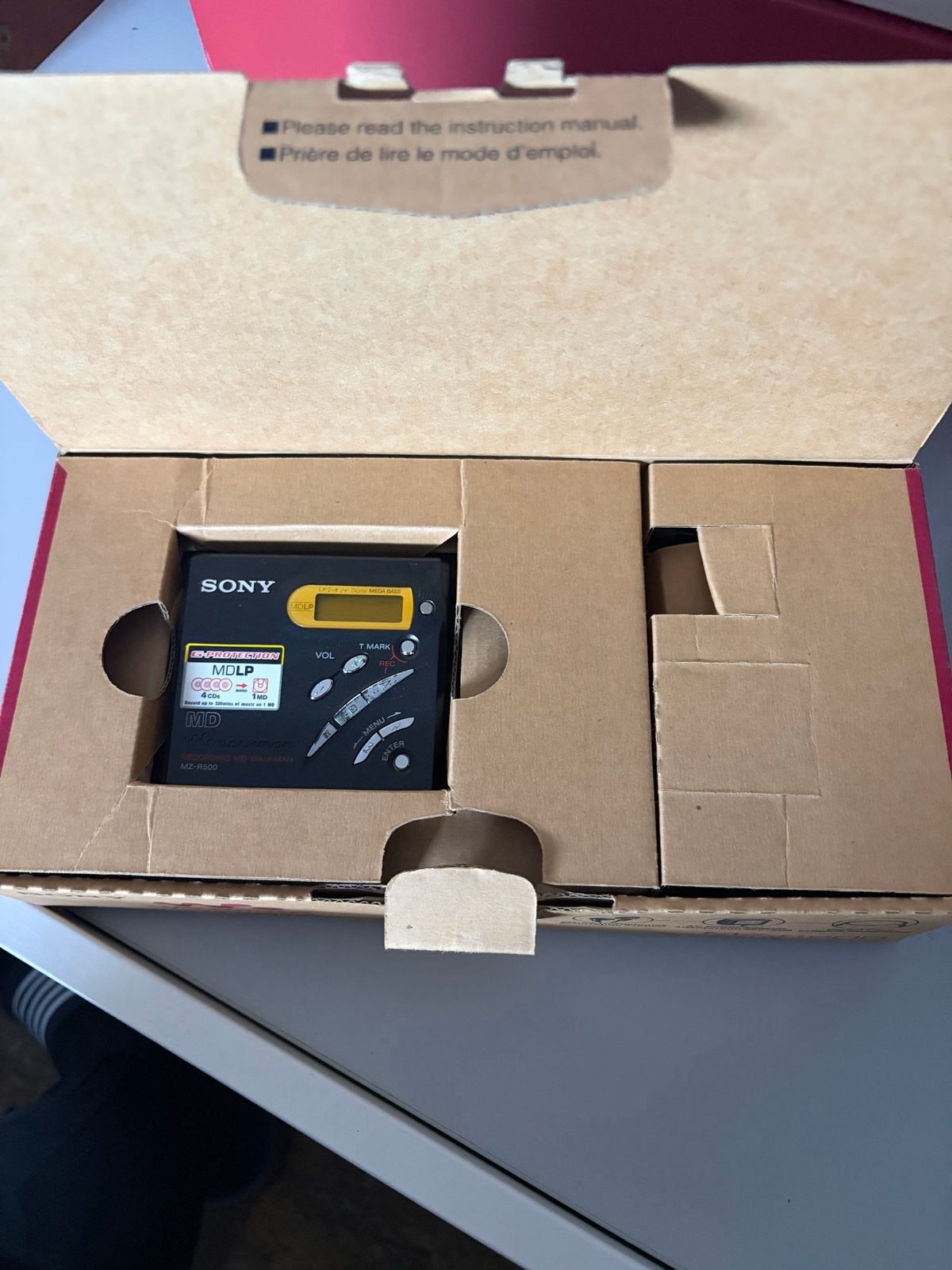 Sony MZ-R500 MDLP Recording MD Walkman in doos, Ophalen, Minidisc-recorder