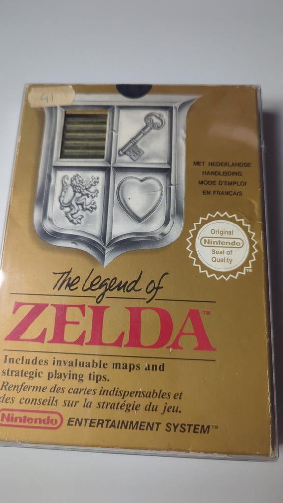 The Legend of Zelda NES - Compleet met handleiding, Spelcomputers en Games, Gebruikt, 1 speler, Ophalen of Verzenden, Role Playing Game (Rpg)