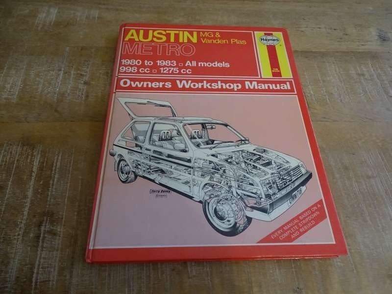 Austin Metro ook Turbo - Haynes Werkplaatshandboek 1980-1983, Verzenden, Gelezen, Overige merken